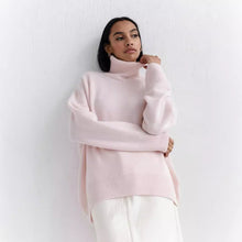 Load image into Gallery viewer, Simple Loose Turtleneck Long Sleeve Sweater