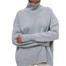 Load image into Gallery viewer, Simple Loose Turtleneck Long Sleeve Sweater