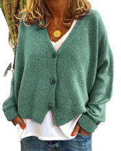 Load image into Gallery viewer, Simple Long Sleeve Button Down Cardigan