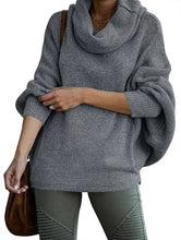 Load image into Gallery viewer, Long Sleeves Cowl Neck Pullover Sweater with Pockets
