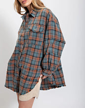 Load image into Gallery viewer, Plaid Buttons Down Long Sleeves Shirt