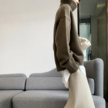 Load image into Gallery viewer, Knitted Turtleneck Sweater Casual Basic Pullover