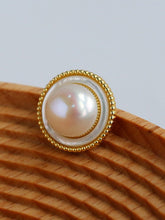 Load image into Gallery viewer, Shimmer Glow Mother of Pearl Earrings