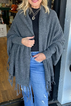 Load image into Gallery viewer, Casual Fringed Trim Irregular Cardigan Outerwear