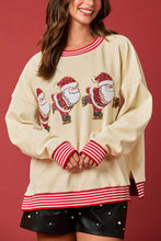 Load image into Gallery viewer, Christmas Decoration Sequined Round Neck Long Sleeve Sweatshirt