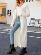 Load image into Gallery viewer, Solid Color Long Sleeve Long Knitted Cardigan