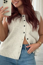 Load image into Gallery viewer, Casual Sleeveless Round Neck Knitted Vest Top