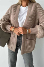 Load image into Gallery viewer, Loose V-neck Long-sleeved Casual Knitted Cardigan