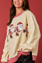 Load image into Gallery viewer, Christmas Decoration Sequined Round Neck Long Sleeve Sweatshirt