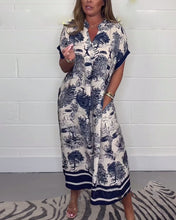 Load image into Gallery viewer, Print Loose Print Midi Dress