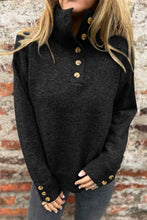 Load image into Gallery viewer, Collar Buttons Casual Loose Sweater