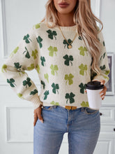 Load image into Gallery viewer, Lovely St Patrick's Day Shamrock Pullover Sweater