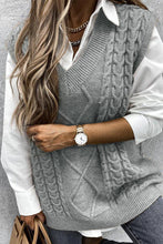 Load image into Gallery viewer, Fall Oversized Vest Knit Sweater Tank Pullover