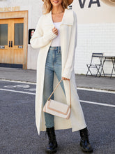 Load image into Gallery viewer, Solid Color Long Sleeve Long Knitted Cardigan