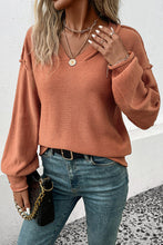 Load image into Gallery viewer, Stylish Long Sleeve Orange Pullover Sweater
