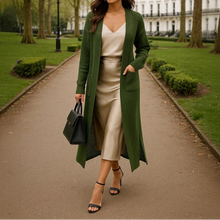 Load image into Gallery viewer, Simple Pockets Lightweight Open Front Knit Cardigan