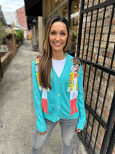 Load image into Gallery viewer, Nutcracker Sequin Christmas Knitted Sweater Cardigan