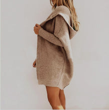 Load image into Gallery viewer, Brown Bat Hoodie Cardigan