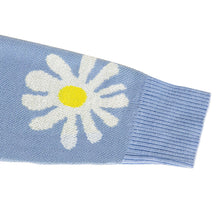 Load image into Gallery viewer, Orange Daisy Print Long Sleeve Cardigan