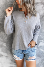 Load image into Gallery viewer, Buttons Down Comfy Cozy Sweater