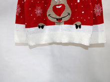Load image into Gallery viewer, Red Reindeer Snow Sweater