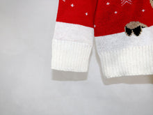 Load image into Gallery viewer, Red Reindeer Snow Sweater