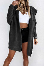 Load image into Gallery viewer, Brown Bat Hoodie Cardigan