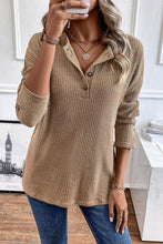 Load image into Gallery viewer, Stylish Buttoned Long Sleeve Top
