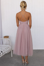 Load image into Gallery viewer, Elegant Sweatheart Spaghetti Staps Princess Tulle  Midi Party Dress
