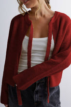 Load image into Gallery viewer, Simple Tied Long Sleeves Cardigan
