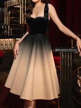Load image into Gallery viewer, Sexy Vintage Straps Ball Gowns Evening Midi Dress
