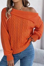 Load image into Gallery viewer, Casual One Shoulder Long Sleeve Knitted Sweater
