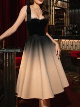 Load image into Gallery viewer, Sexy Vintage Straps Ball Gowns Evening Midi Dress

