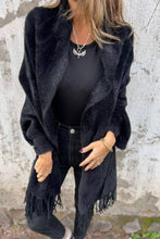 Load image into Gallery viewer, Tassel Trim Relaxed Shawl
