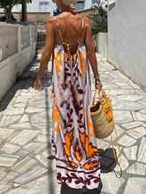 Load image into Gallery viewer, Casual Spaghetti Straps Print Maxi Dress
