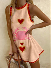 Load image into Gallery viewer, Cute Sleeveless Printed Mini Dress
