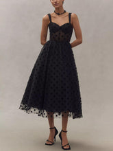 Load image into Gallery viewer, Perfect Polka Dot Sweetheart Tulle Midi Dress
