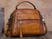 Load image into Gallery viewer, Women Handmade Vintage Leather Handbag Should Bag Crossbody Satchel Purse
