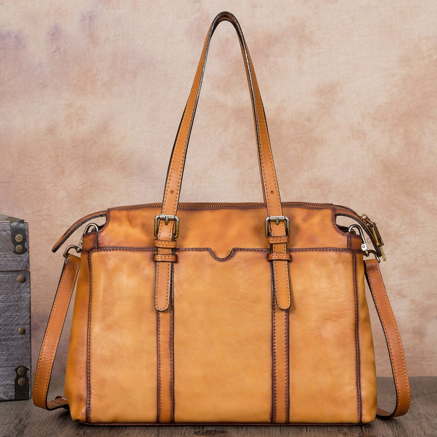 Women Vintage Handmade Leather Handbag Shoulder Crossbody Satchel Purse