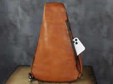 Load image into Gallery viewer, Retro Leather Sling Bag Casual Shoulder Crossbody Convertible Backpack
