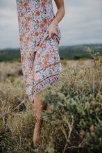 Load image into Gallery viewer, Pink Straps Floral Mini Dress
