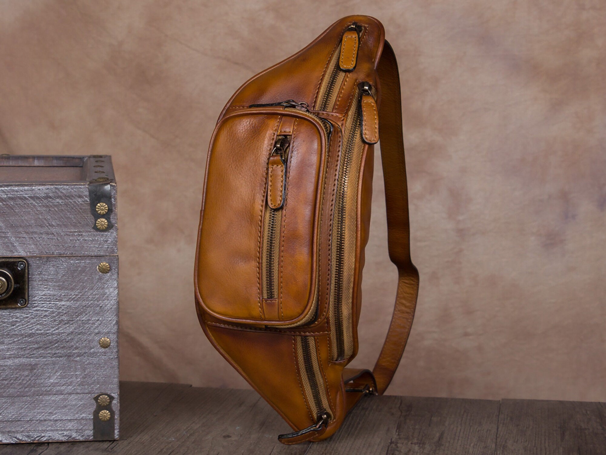 Leather Hip Belt Bag Waist Fanny Pack Bag