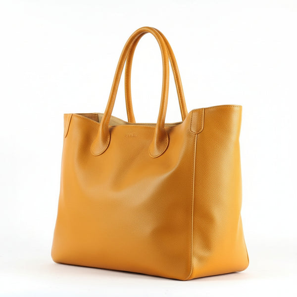 Oversized Large Classic Top Grain Leather Tote Bag