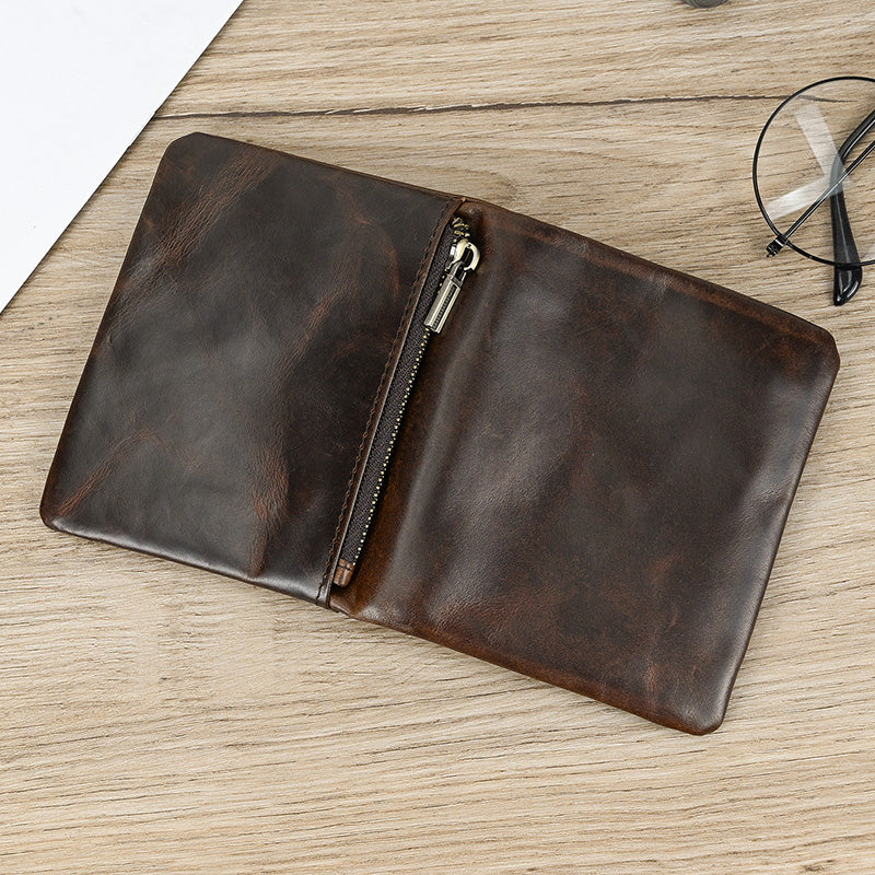 Simple Handmade Genuine Leather Wallet Purse