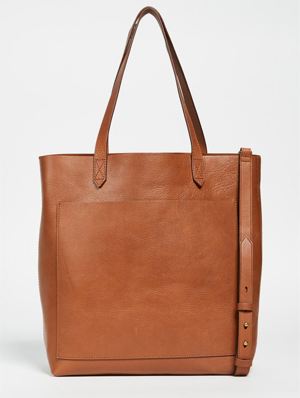 Simple Full Grain Leather Tote Bag