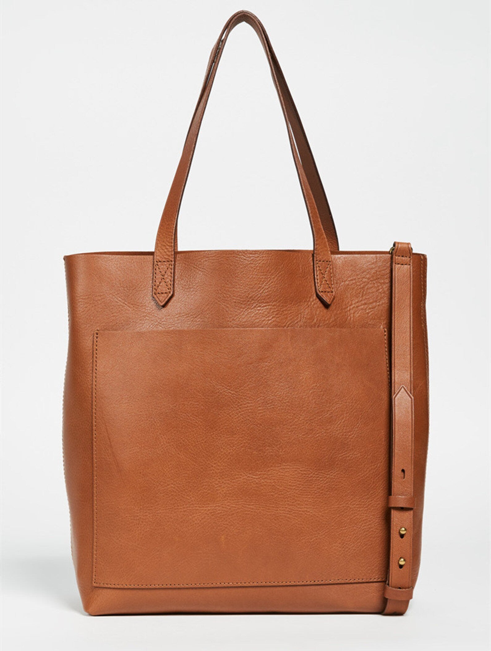 Simple Full Grain Leather Tote Bag