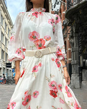 Load image into Gallery viewer, Floral Long Sleeves Midi Two Piece Dress
