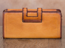 Load image into Gallery viewer, Retro Long Purse Clutch Card Holder Leather Wallet
