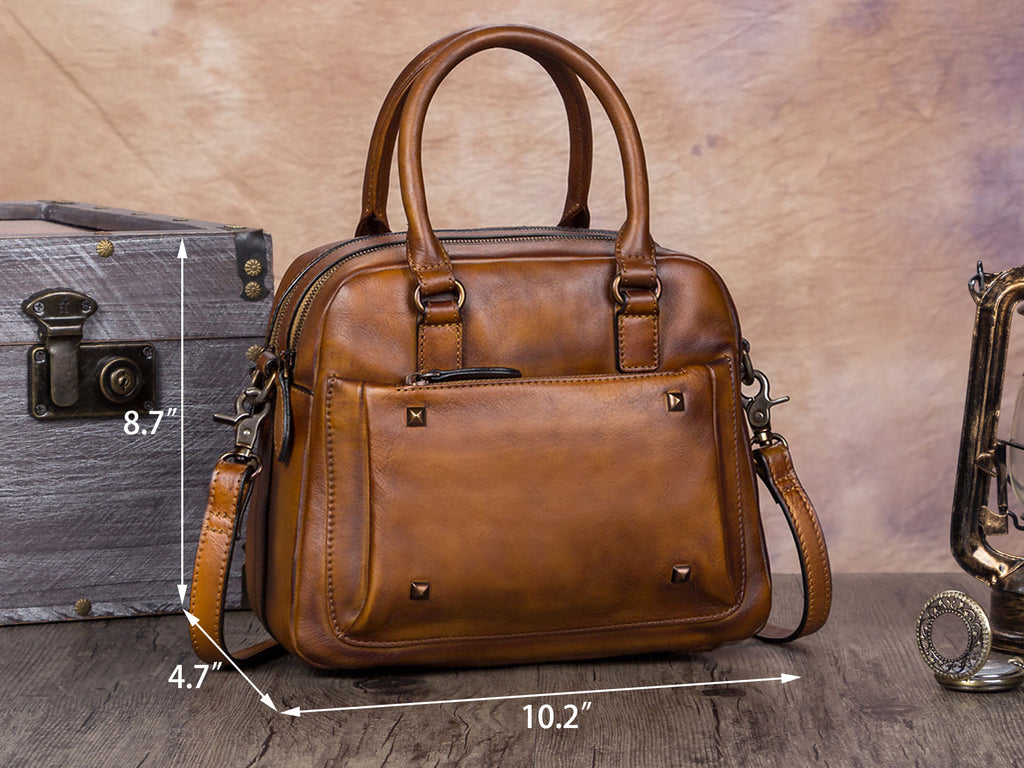 Vintage Handmade Crossbody Bag Purse Handbag