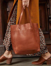 Load image into Gallery viewer, Simple Full Grain Leather Tote Bag

